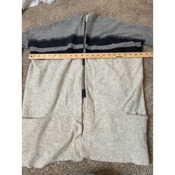 Vince Variegated Wool & Cashmere sweater Cardigan SZ SM striped open front - Picture 6 of 8